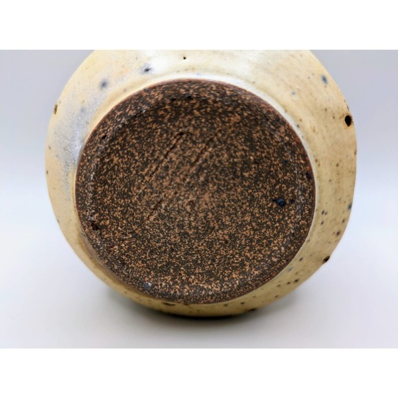 Vintage Signed Studio Pottery Stoneware Pitcher and Vase Matte Speckle Glaze - Picture 8 of 8